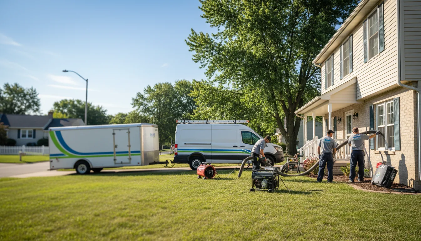 Flooded Basement Restoration And Cleanup With Repair in Ashmore, IL near me